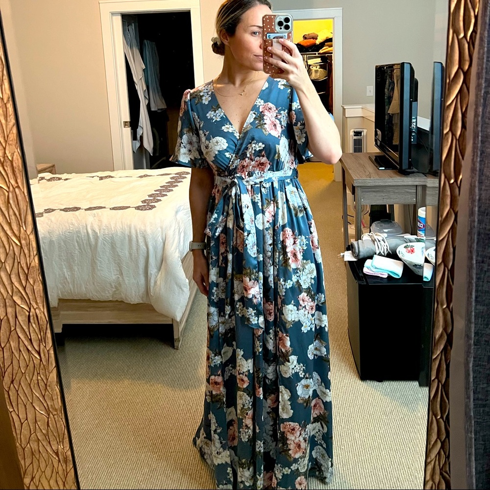 Sicily Satin Maxi Dress